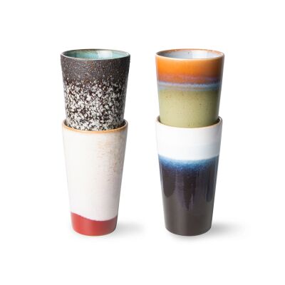 70s ceramics: latte mugs, antares (set of 4)