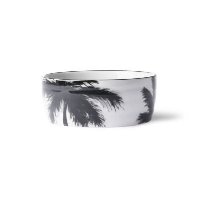 bold &amp; basic ceramics: jungle porcelain bowl palms